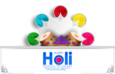 illustration of colorful promotional background for Festival of Colors celebration.poster banner,and web page