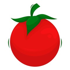 adorable tomato mascot cartoon vector