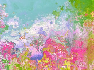 Obraz na płótnie Canvas Textured and artistic colorful wavy lines background.
