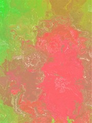 Textured and artistic painting, retro style colored wavy lines background.