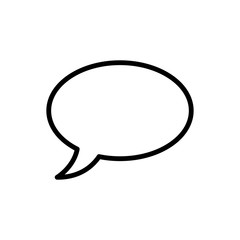 ellipse bubble speech icon vector