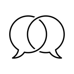 ellipse bubble speech icon vector