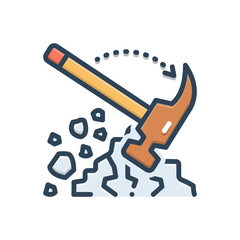 Color illustration icon for Smite knocker 