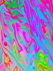 Abstract stylish colorful waves background. Artistic painting wavy lines background.