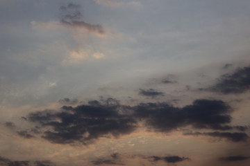 dramatic sky with clouds