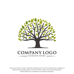 creative tree logo concept