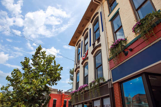 Old Historic Buildings In Downtown Bloomington Indiana