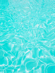 Fototapeta na wymiar Shiny turquoise colored illustrated water surface background.