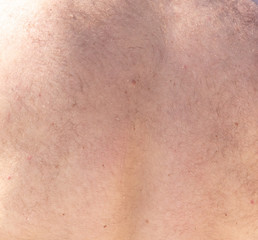 Fototapeta premium The back hair of a man