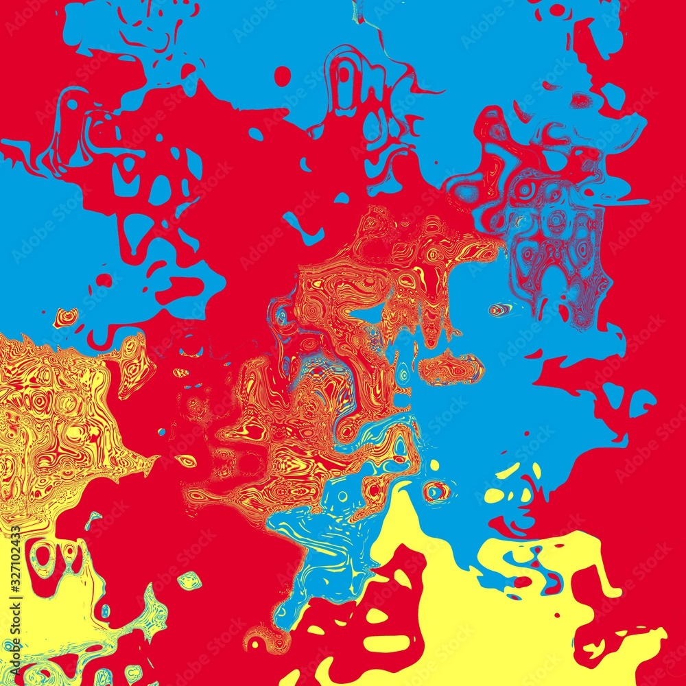 Poster abstract stylish colorful waves background. artistic painting wavy lines background with vibrant col