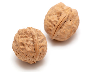 Walnuts isolated on a white background