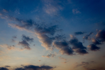 dramatic sky with clouds