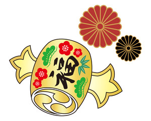 打ち出の小槌 イラスト ベクター