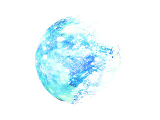 abstract colorful background 3D render watercolor illustration for background.