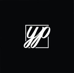 Fototapeta na wymiar Initial based modern and minimal Logo. YP PY letter trendy fonts monogram icon symbol. Universal professional elegant luxury alphabet vector design