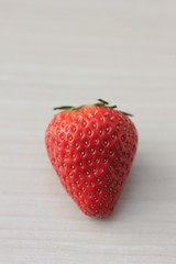 strawberries on white background