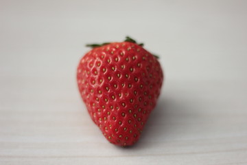 fresh strawberries on white background