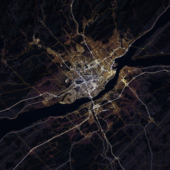 Map Quebec city. Canada