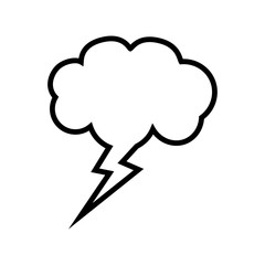 Cloud bubble speech icon vector