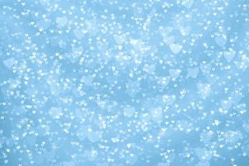 light white heart star rainbow bubble and blue heart abstract