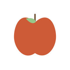 Isolated apple fruit flat style icon vector design