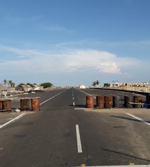 Obraz premium different landscapes of Dhanushkodi, Tamil Nadu, India