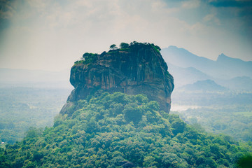 Sigiriya Lions Rock From Pidurangala Sri Lanka