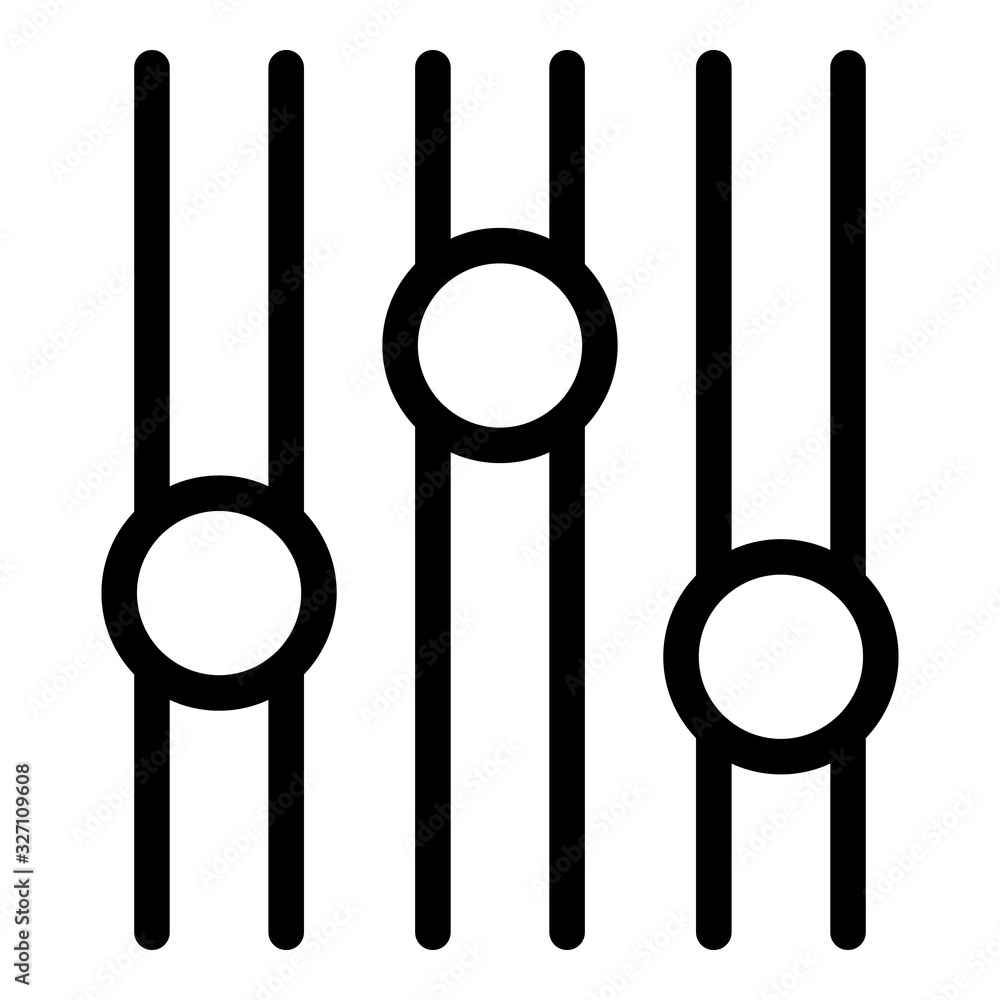 Poster smart home regulators icon. outline smart home regulators vector icon for web design isolated on whi