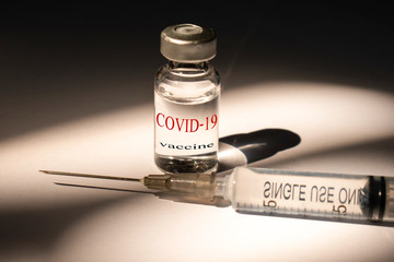 Coronavirus COVID-19 vaccine.Medical Concept of composite photo of Coronavirus Outbreak.