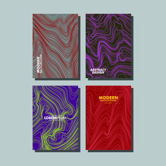 Liquid colors covers set with Bright colors mixture