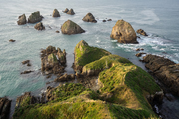 The nuggets, rocky islets at nugget point, Catlins coast, south island, New Zealand.