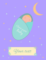 Baby cards for Baby shower. Postcard or party templates in blue and pink with charming animals.