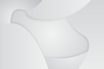 3D White texture background design. Vector illustration