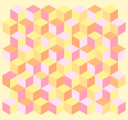 Background　Cube,Colorful,Shape