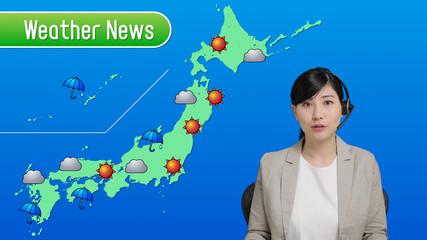 天気予報　日本列島