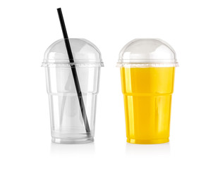 Plastic transparent disposable cup