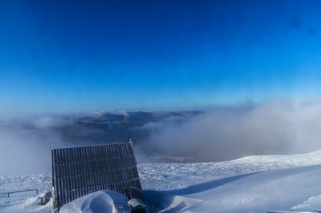 panorama z połoniny Wetlińskiej Bieszczady