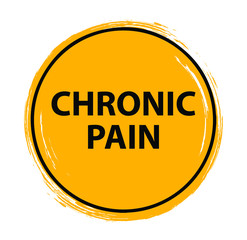 chronic pain sign on white background