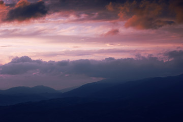 Obraz premium summer landscape in the mountains, Greece, Europe