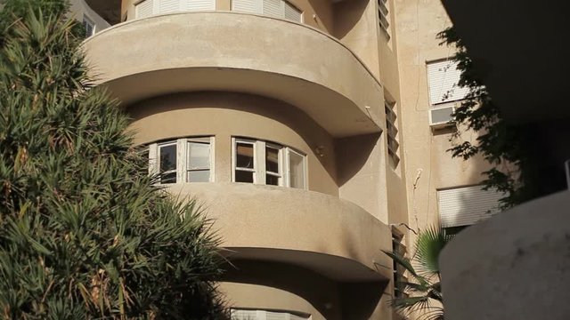 Old bauhaus building in Tel-Aviv, Israel