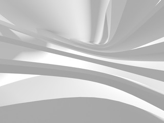 Abstract White Architecture Design Concept