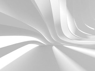 Abstract White Architecture Design Concept