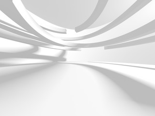 Abstract White Architecture Design Concept