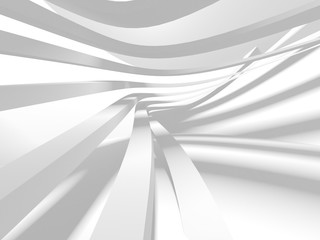 Abstract White Architecture Design Concept