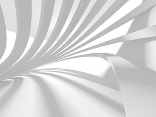 Abstract White Architecture Design Concept