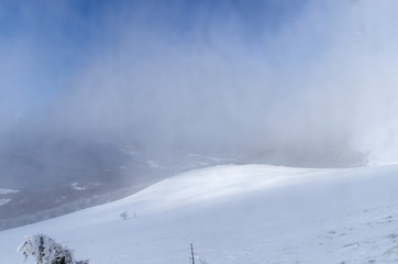 panorama z połoniny Wetlińskiej Bieszczady