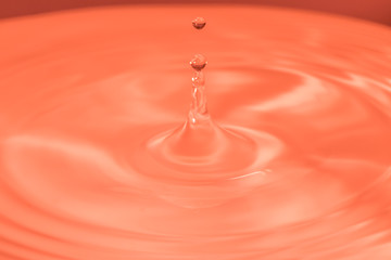 water drop bouncing on the surface of more water