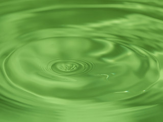 water drop bouncing on the surface of more water