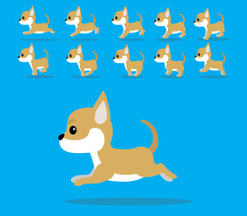 Animal Animation Sequence Dog Chihuahua Cartoon Vector