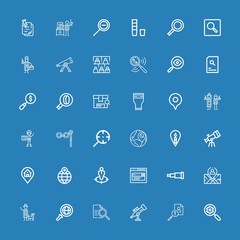 Editable 36 find icons for web and mobile